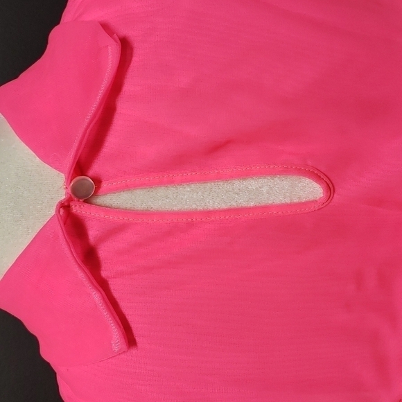 Vintage 60s/70s Vanity Fair Neon Day Glow Pink Negligee Sexy EUC - Picture 5 of 10